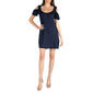 Womens 24/7 Comfort Apparel Open Shoulder Mini A-Line Dress - image 1