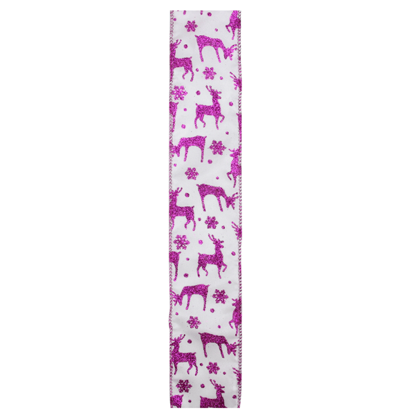 Northlight 12pk. Glistening Purple Reindeer Christmas Ribbons