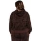 Juniors Plus No Comment Oversized Fleece Camo Printed Hoodie - image 3