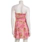 Juniors Madden Girl Floral Mesh Strapless Ruch Skater Dress - image 3