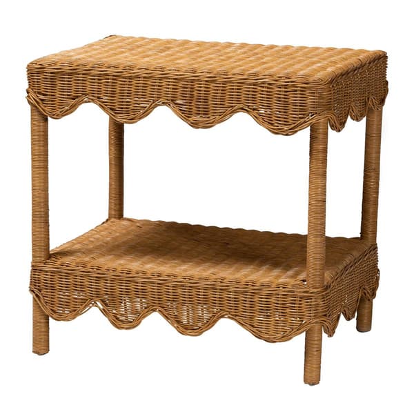 bali & pari Oteria Bohemian Light Honey Rattan Side Table