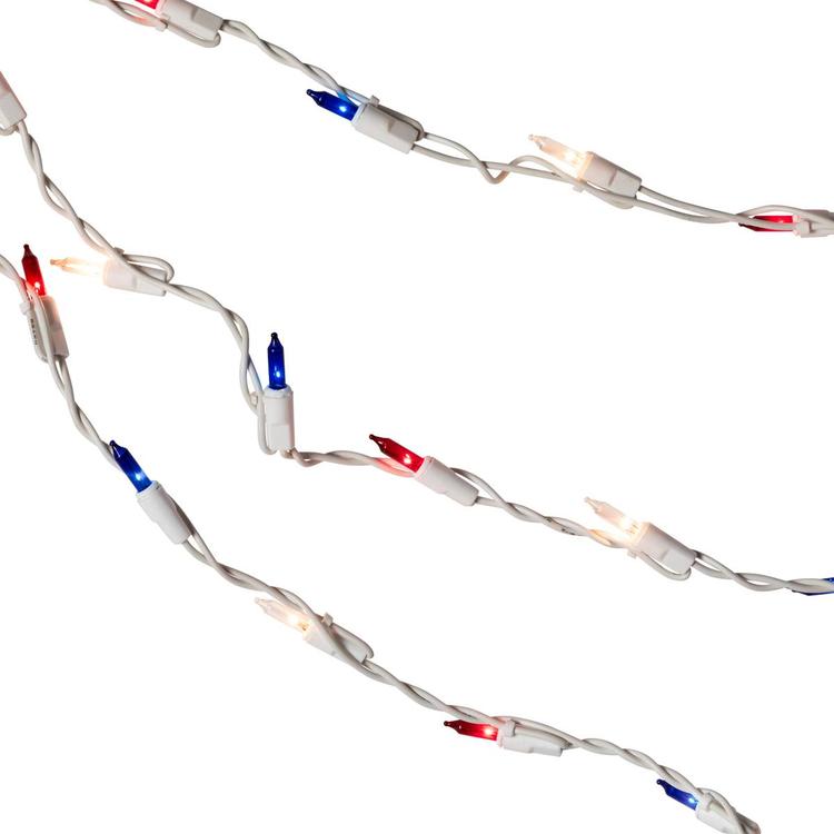 Northlight Seasonal 100ct. Multi July 4th Mini Swag Light Set