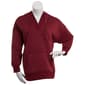 Juniors Plus No Comment Oversize Rib V-Neck Hooded Sweatshirt - image 1