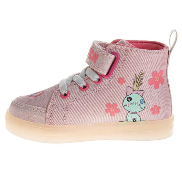 Little Girls Disney Stitch & Angel Light-Up Fashion Sneakers