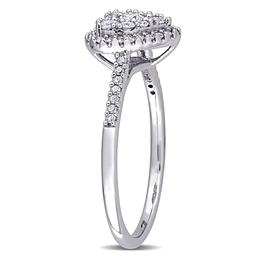 Diamond Classics™ 10kt. White Gold 1/2ctw. Diamond Heart Ring
