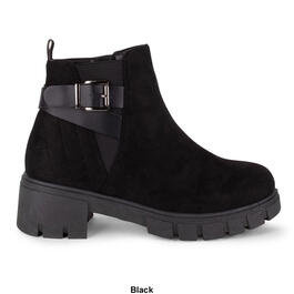 Womens Wanted Cinder Microfiber Ankle Boots