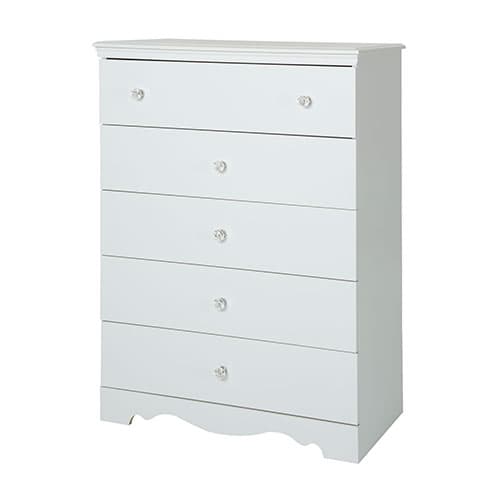 South Shore Crystal 5-Drawer Chest - White