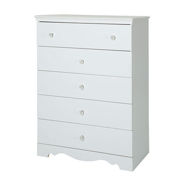 South Shore Crystal 5-Drawer Chest - White - image 