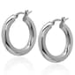 Gianni Argento 5x30mm Chunky Hoop Earrings - image 1