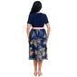 Plus Size Violet B Short Sleeve Pleated Fit & Flare Dress - image 2