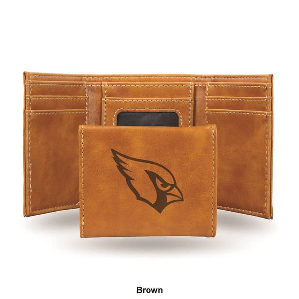 Mens NFL Arizona Cardinals Faux Leather Trifold Wallet