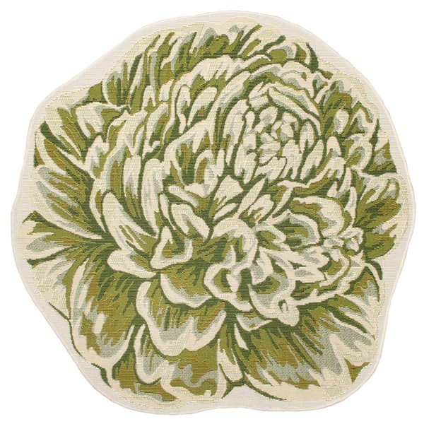 Liora Manne Esencia Peony Round Accent Rug - image 