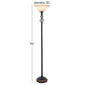 9th & Pike&#174; Black Metal Traditional Torchiere Floor Lamp - image 7
