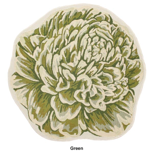 Liora Manne Esencia Peony Round Accent Rug