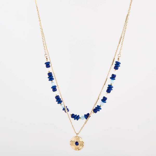Ashley Cooper(tm) Nautical Blue Pendant Necklace - image 