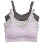 Womens Roxy 3Pk Ribbed Bralette - RX6570-3PKAC - image 1