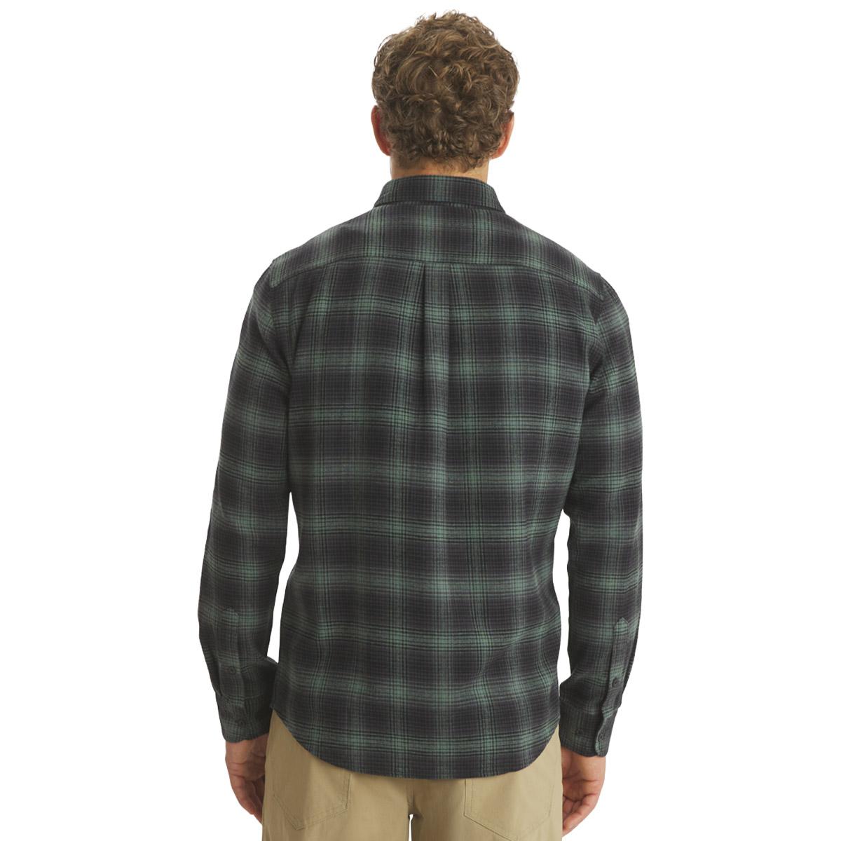 Mens LANDS’ END® Campside Flannel Shirt - Dark Forest