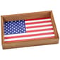 Home Essentials 14in Small American Flag Wood Tray - image 1