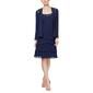 Petite SLNY 2pc. Sequin Cut Out Tiered Jacket Dress - image 2