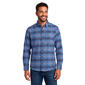 Mens Jackson Hole Flannel Shirt - Medium Blue/Burgundy - image 1