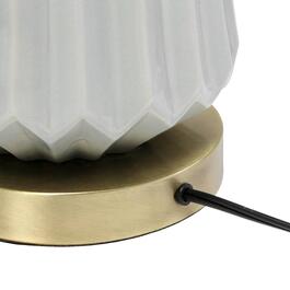 Lalia Home Classix 25in. Fluted Ceramic & Metal Table Lamp