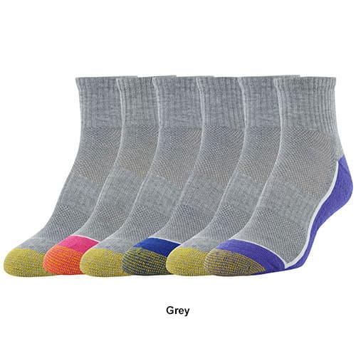 Womens Gold Toe® 6pk. Cushion Sport Quarter Socks
