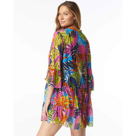 Womens CoCo Beach Tropical Pattern Enchanted Cover Up