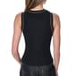 Womens DKNY Solid Contrast Stitch Ribbed Tank Top - image 2