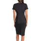 Womens Calvin Klein Short Sleeve Solid Crepe Sheath Dress - image 2