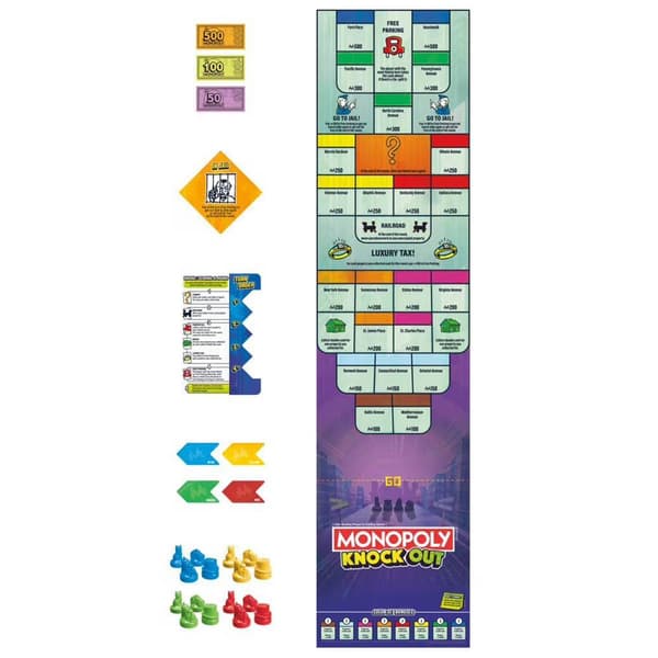 Hasbro Monopoly Knockout Board Game