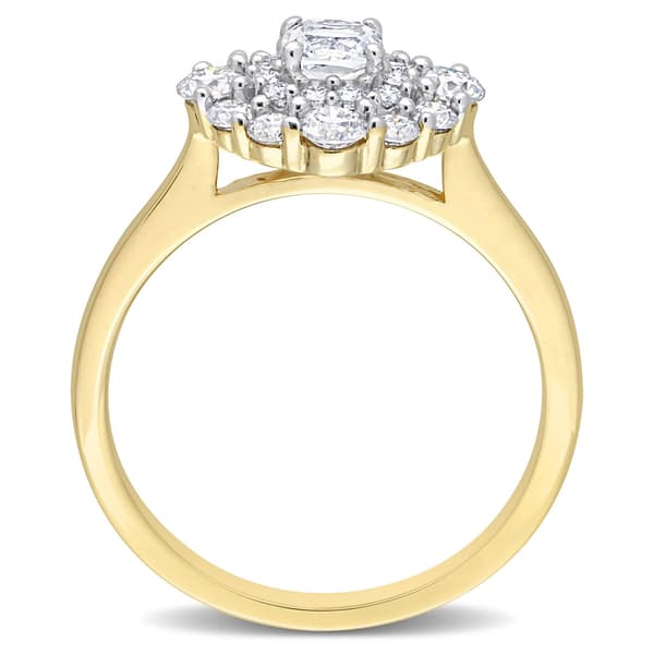 Gemstone Classics™ 10kt. Yellow Gold 1ctw. Moissanite Ring