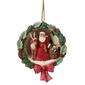 Jim Shore Heartwood Creek Santa & Deer Wreath Hanging Ornament - image 1