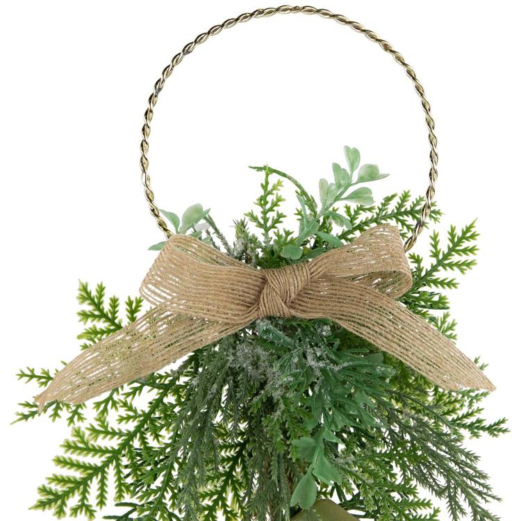 Northlight Seasonal Gold Bells Christmas Door Hanger w/ Bow