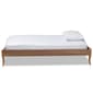 Baxton Studio Marieke Ash Walnut Wood Twin Platform Bed Frame - image 2