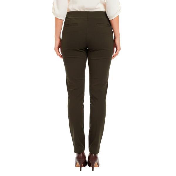 Plus Size Briggs Solid Elastic Waist Welt Pocket Pants