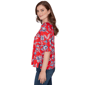 Womens Ruby Rd. French Riviera Square Neck Floral Blouse - image 4