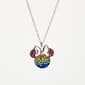 Silver Plated Minnie Mouse Rainbow Necklace - image 1