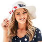 Womens Mad Hatter Americana Floppy Hat with Back Bow - image 1