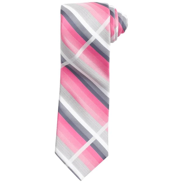 Mens Arrow Striped Thick Grid Tie - image 