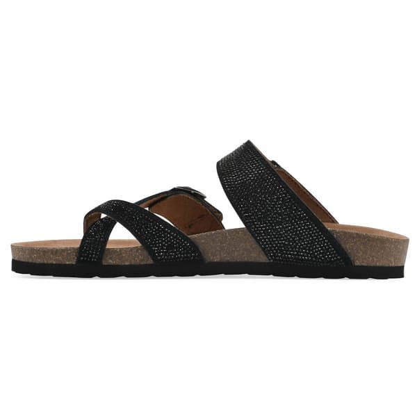 Womens White Mountain Grays Footbed Sandals