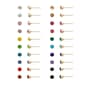 Ashley 20pr. Multi-Colored Glass Stone Earrings Set - image 1
