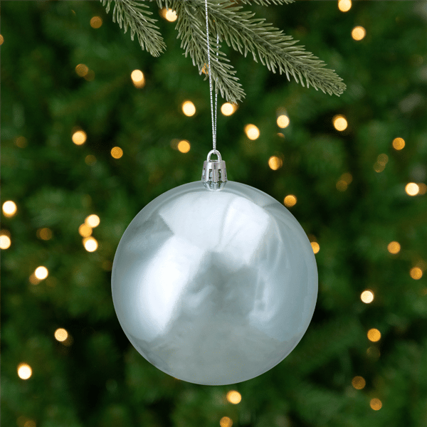Northlight 4in. Shiny Mermaid Blue Christmas Ball Ornament - image 