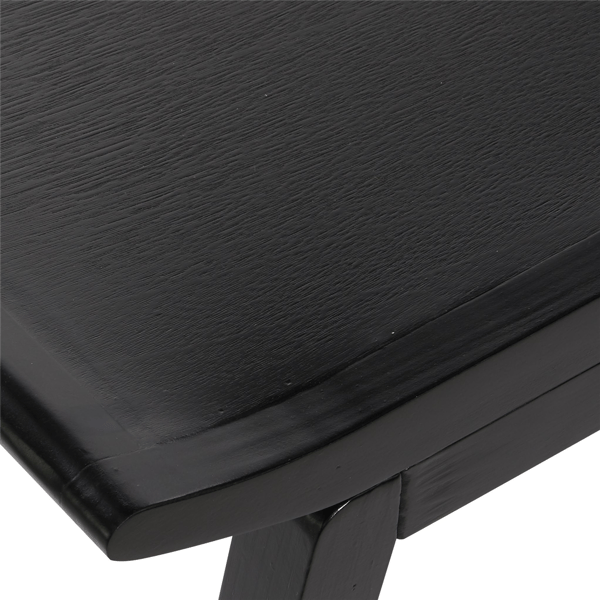 9th & Pike® Traditional Black Wood Stool