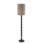 Adesso Amos Floor Lamp with Soft Pleated Oatmeal Linen Shade - image 1