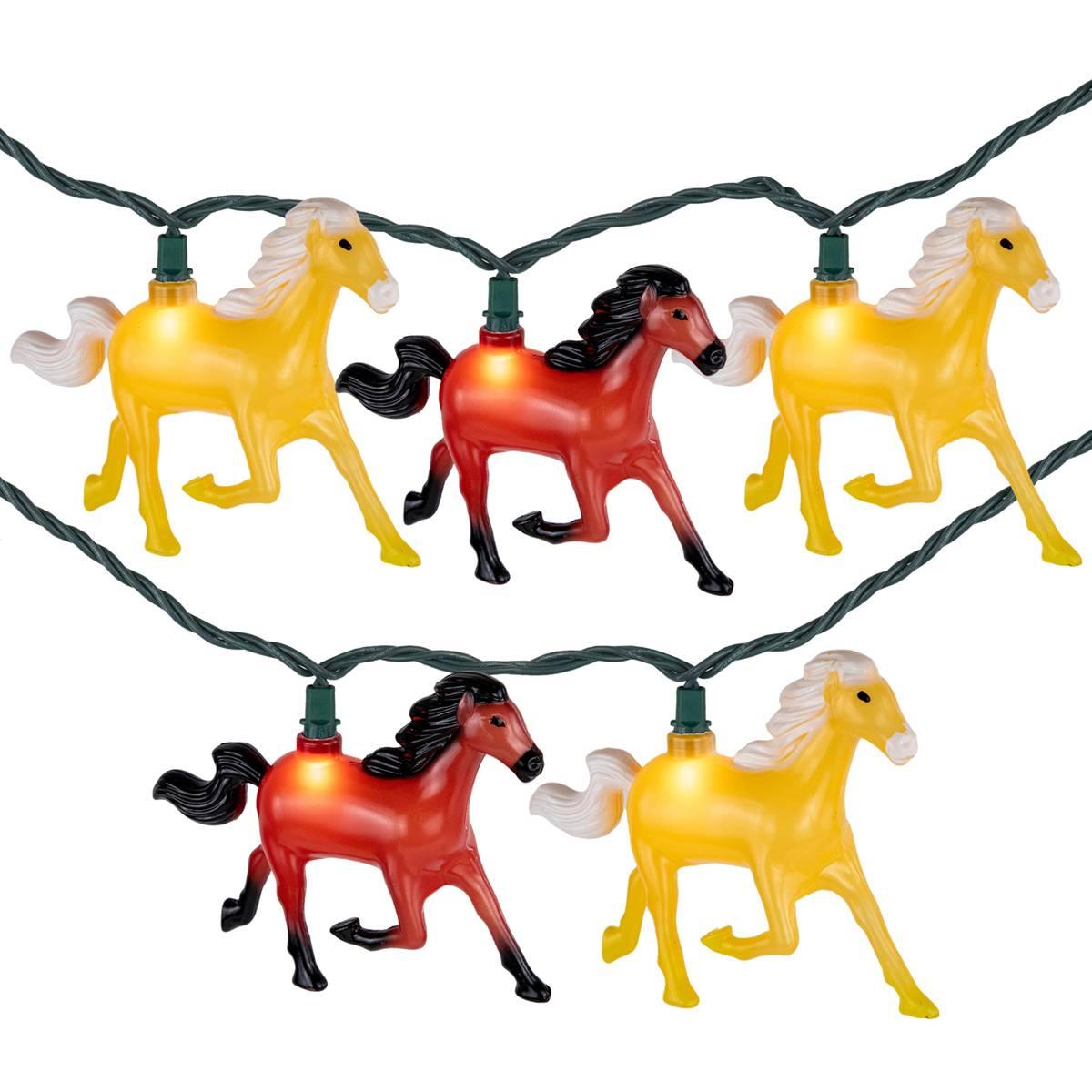 Open Video Modal for Northlight Seasonal 6ft. Horse Patio String Light Set