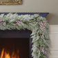 Puleo International 9ft. Flocked Garland with Pinecones & Berries - image 3