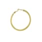 14kt. Gold over Brass 39mm Hi-Polished Tube Hoop Earrings - image 2