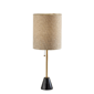 HomeRoots 28in. Black & Gold Marble & Metal Table Lamp - image 1