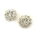 Rosa Rhinestones Floral Stud Earrings - image 1