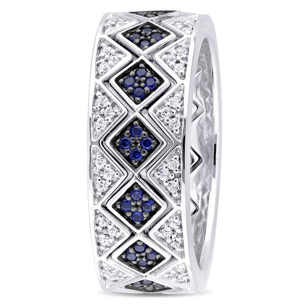 Gemstone Classics&#8482; 1 3/8ctw. Sapphire Sterling Silver Ring